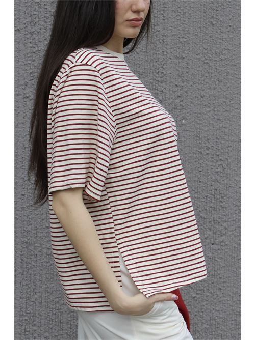 T-shirt manica corta a righe DIECI MINUTI | 551141